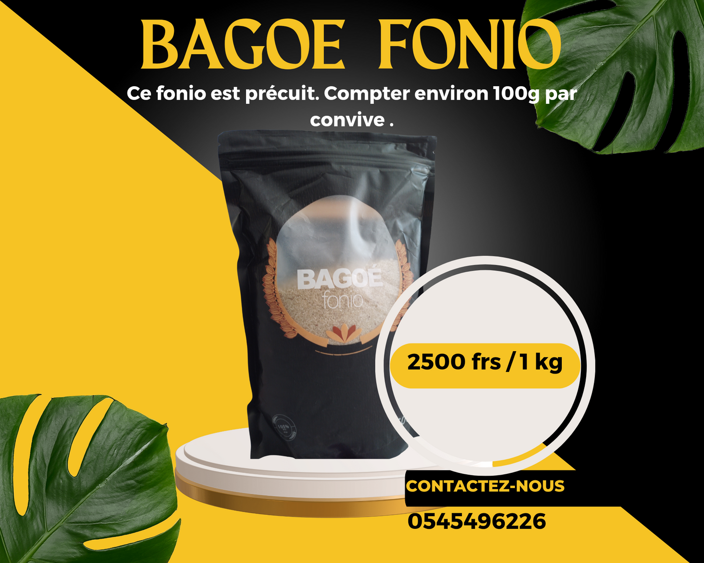 Bagoé Fonio – Le Super Céréale Naturelle, Précuit et Prêt en 10 Minutes !